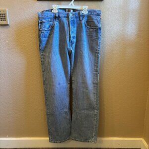 Mens Levi's Original 50 Jeans - Straight Leg Button Fly - size 36 x 32- Blue